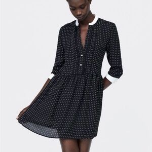 Zara Black and White Mini Dress